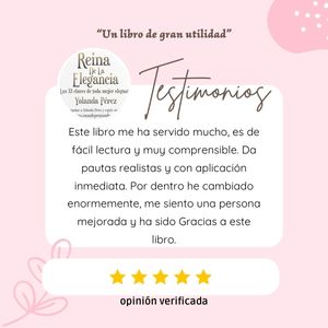 OPINIONES DE LIBROS DE ELEGANCIA, PROTOCOLO Y ETIQUETA